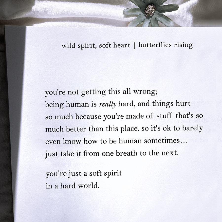 you're not getting this all wrong; being human is really hard