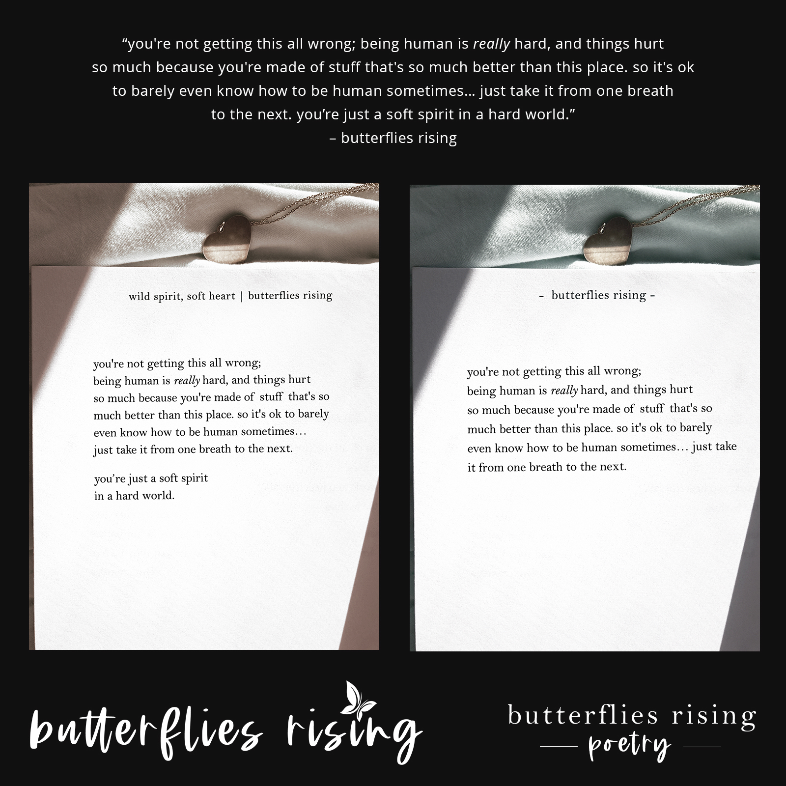 you're not getting this all wrong; being human is really hard