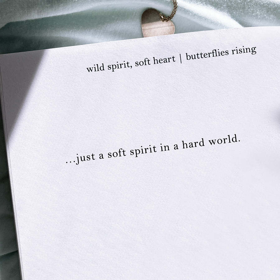 just a soft spirit in a hard world