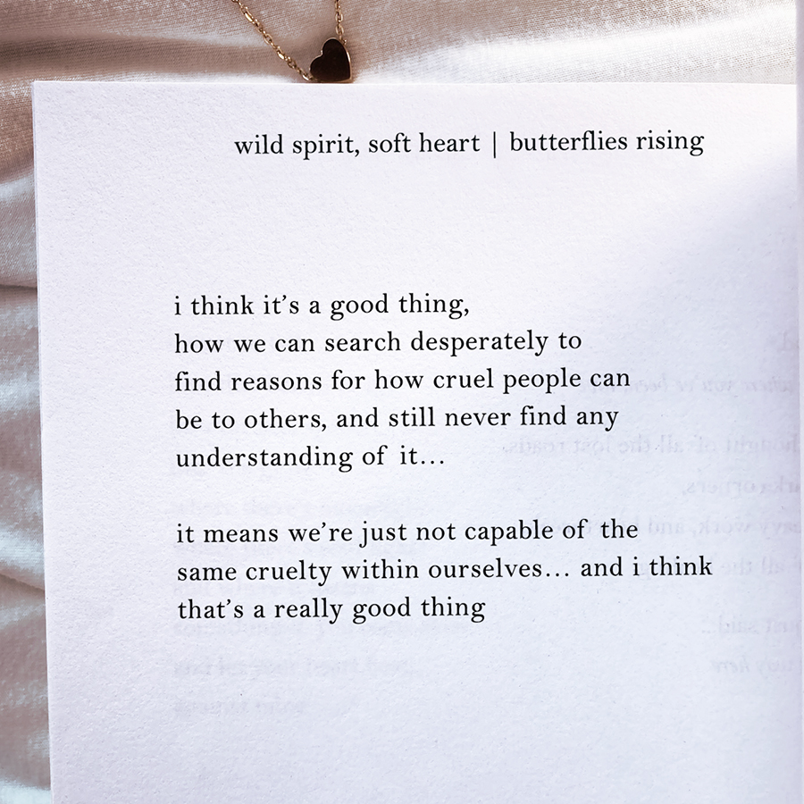 i think it’s a good thing, how we can search desperately to find reasons