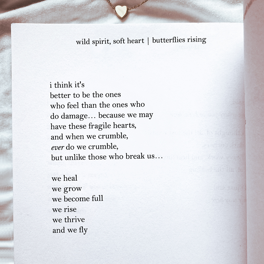 i think it's better to be the ones who feel... we rise, we fly