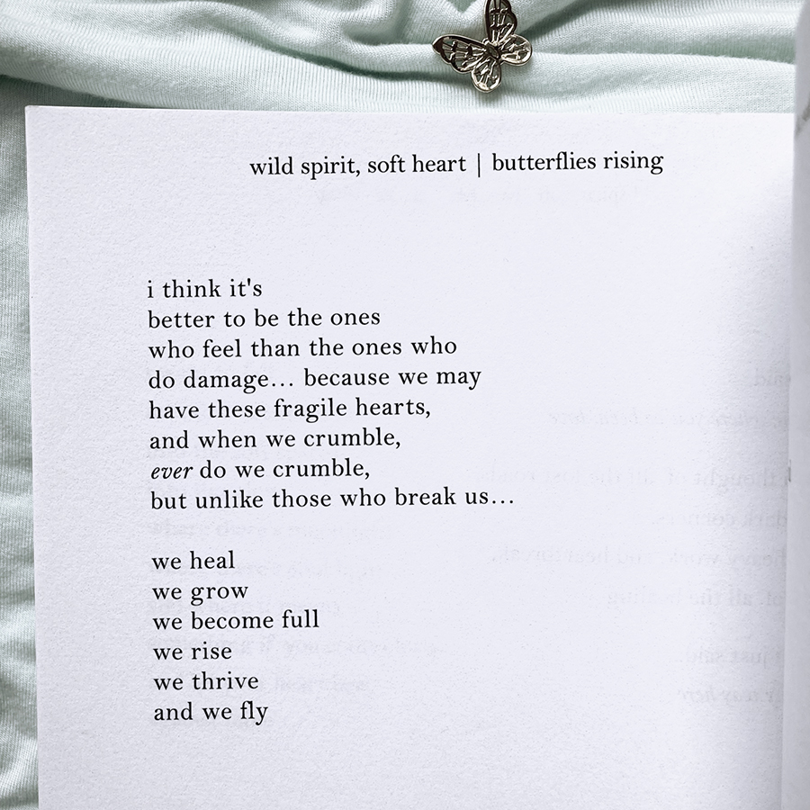 i think it's better to be the ones who feel... we rise, we fly