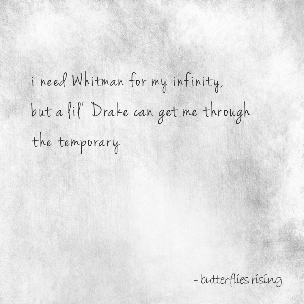 Whitman for my infinity