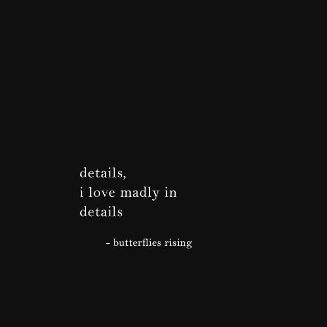 details, i love madly in details - butterflies rising | June 13, 2017