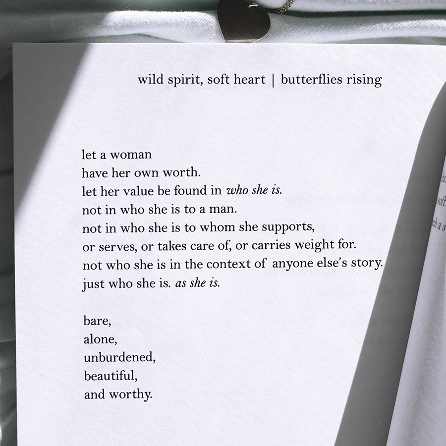 let a woman have her own worth