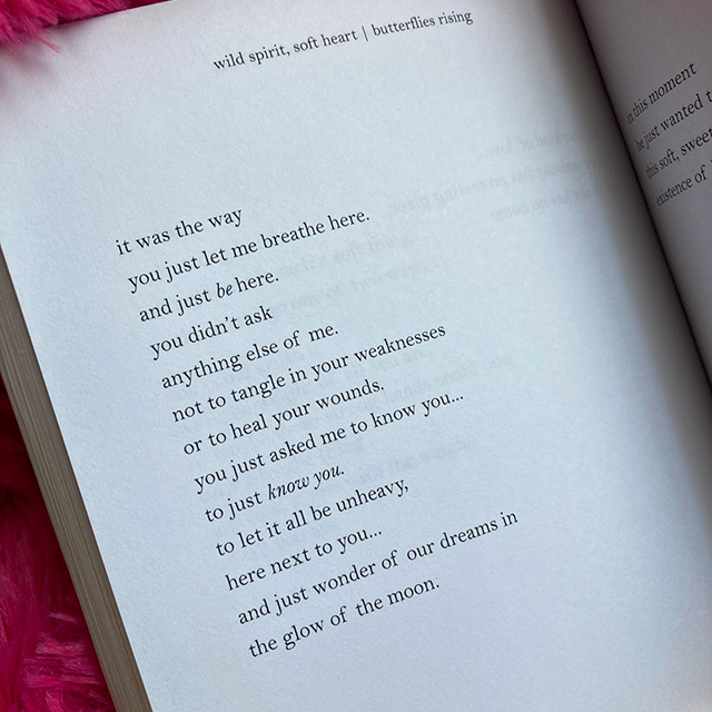 it was the way you just let me breathe here. and just be here.