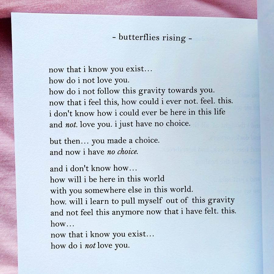 now that i know you exist, how do i not love you – butterflies