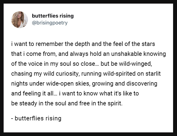 to be steady in the soul and free in the spirit