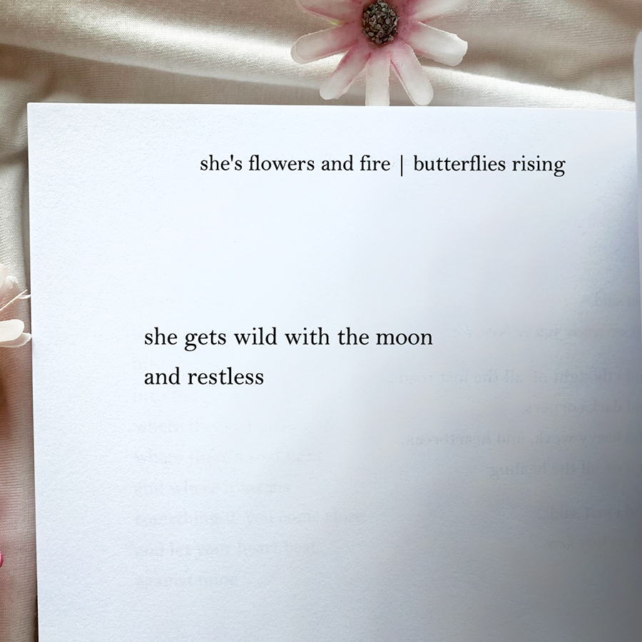 she gets wild with the moon and restless