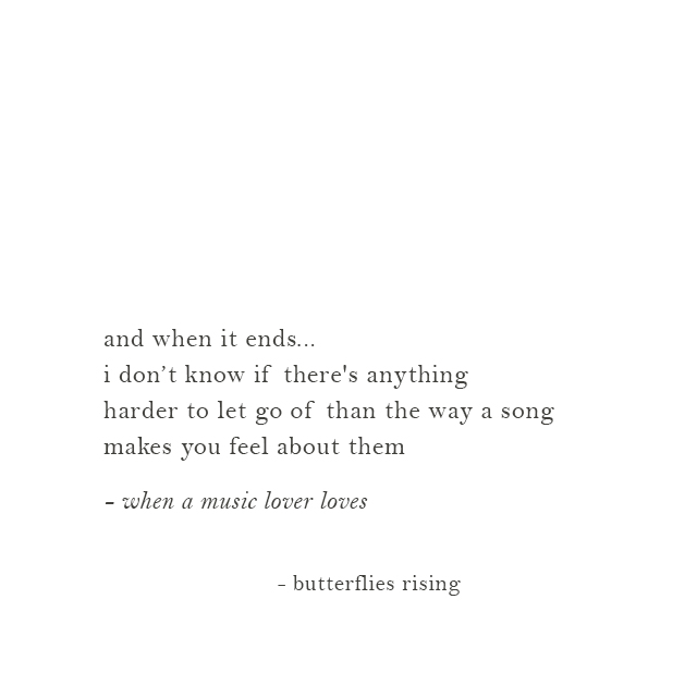the way a song makes you feel about them