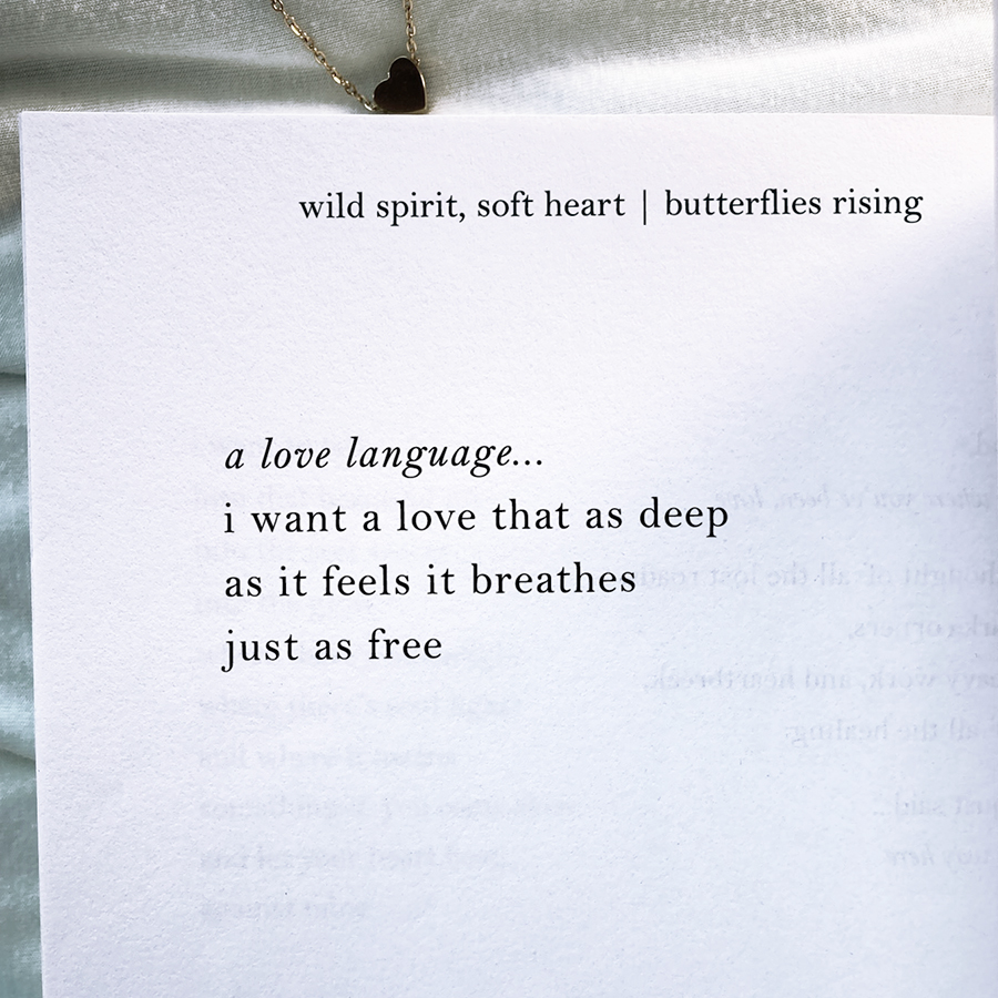 i want a love that as deep as it feels it breathes just as free
