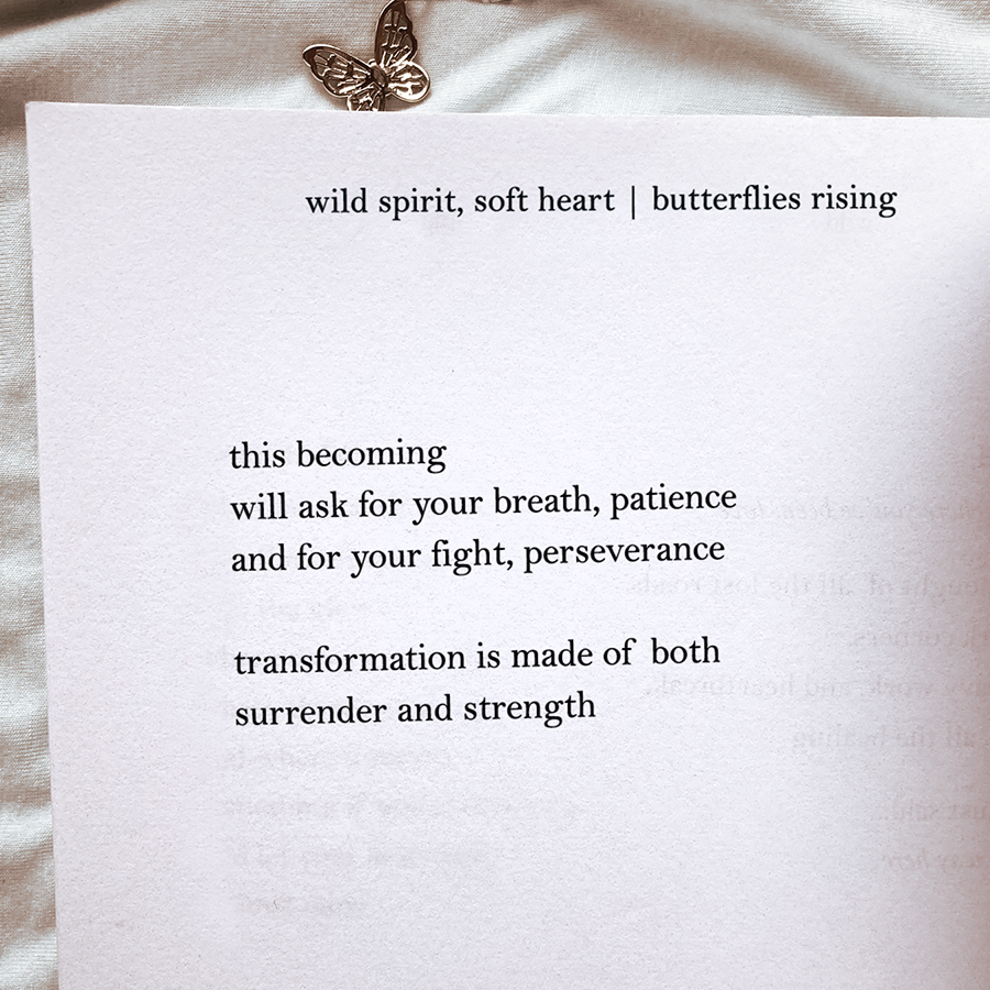 transformation is made of both surrender and strength