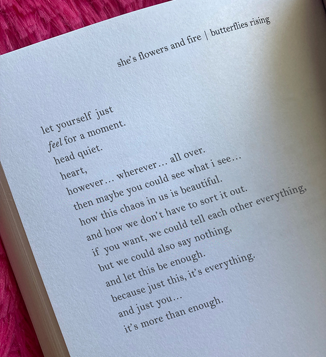 let yourself just feel for a moment. head quiet. heart, however... wherever... all over.