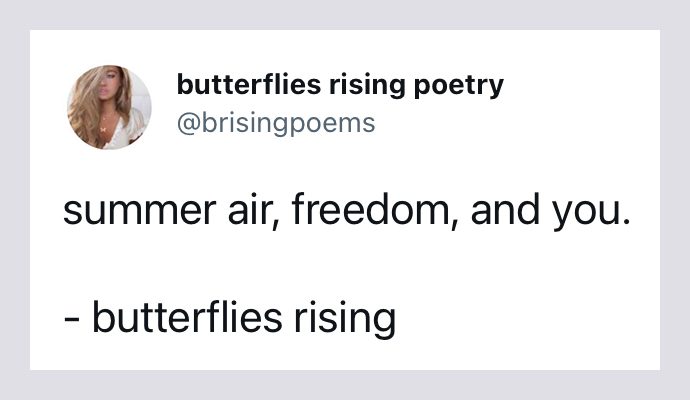 summer air, freedom, and you - butterflies rising