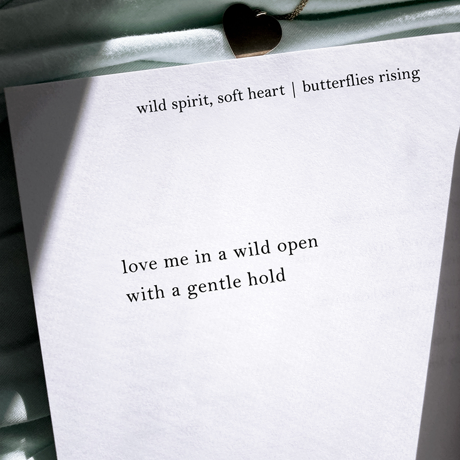 love me in a wild open with a gentle hold