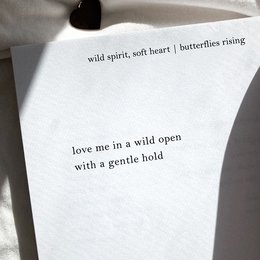 love me in a wild open with a gentle hold