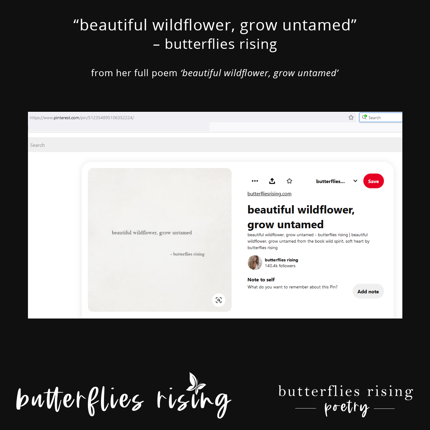 beautiful wildflower, grow untamed  - butterflies rising
