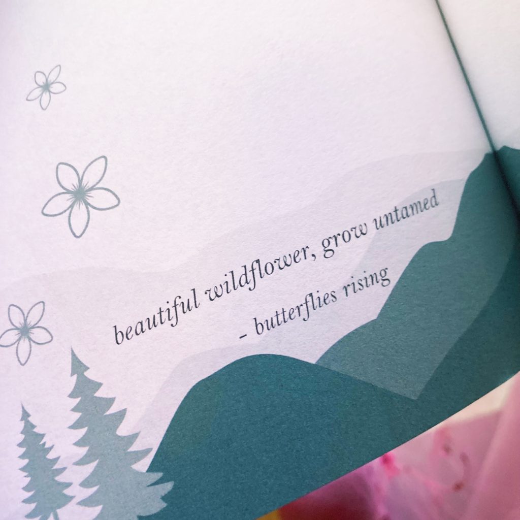 beautiful wildflower, grow untamed - in butterflies rising's 'go where you breathe free' poetry journal