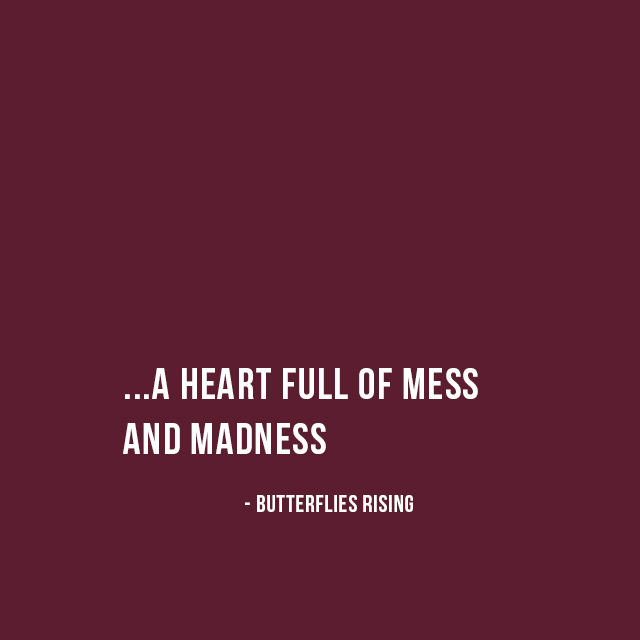 ...a heart full of mess and madness - butterflies risin