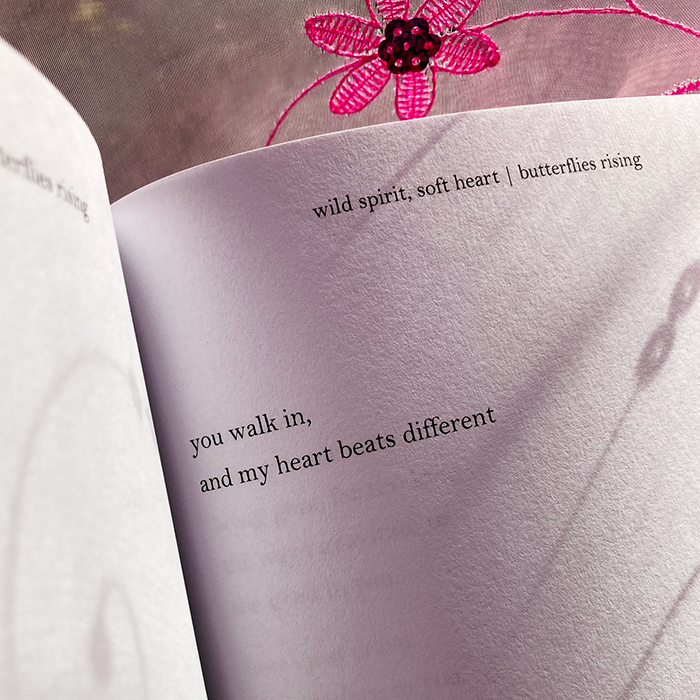 you walk in, and my heart beats different - butterflies rising quote