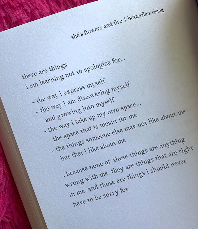 there are things i am learning not to apologize for... the way i express myself the way i am discovering myself