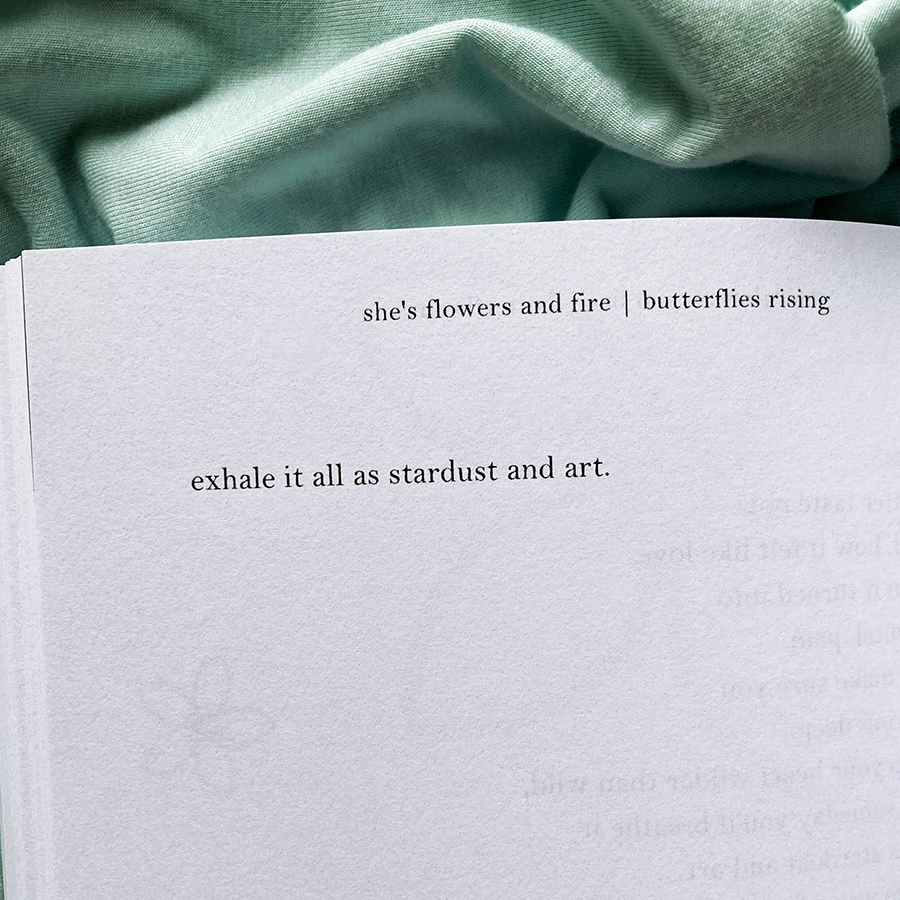 exhale it all as stardust and art