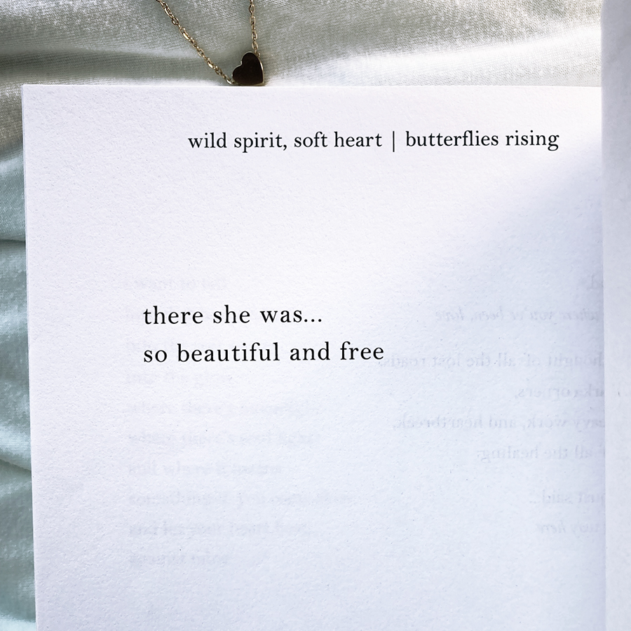 there she was... so beautiful and free