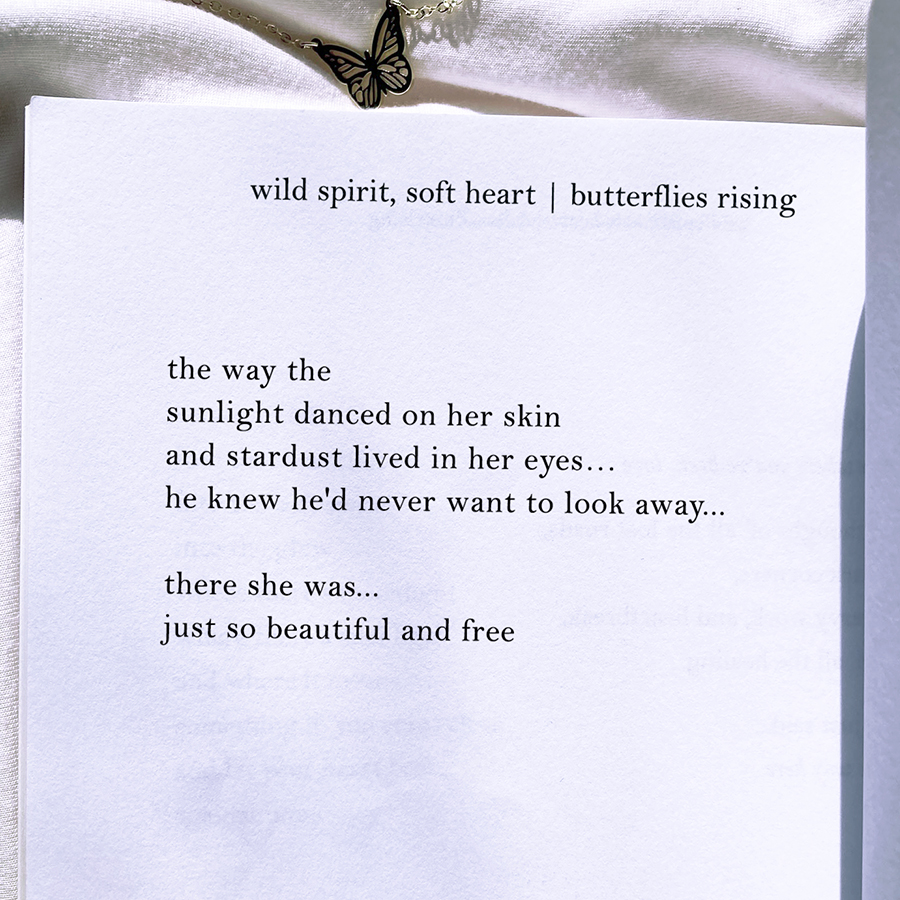 the way the sunlight danced on her skin and stardust lived in her eyes
