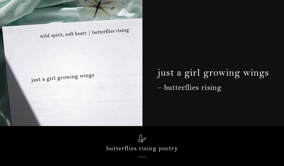 just a girl growing wings