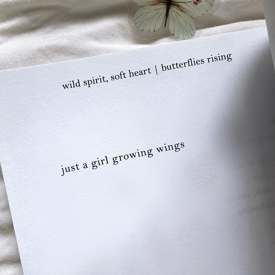 just a girl growing wings