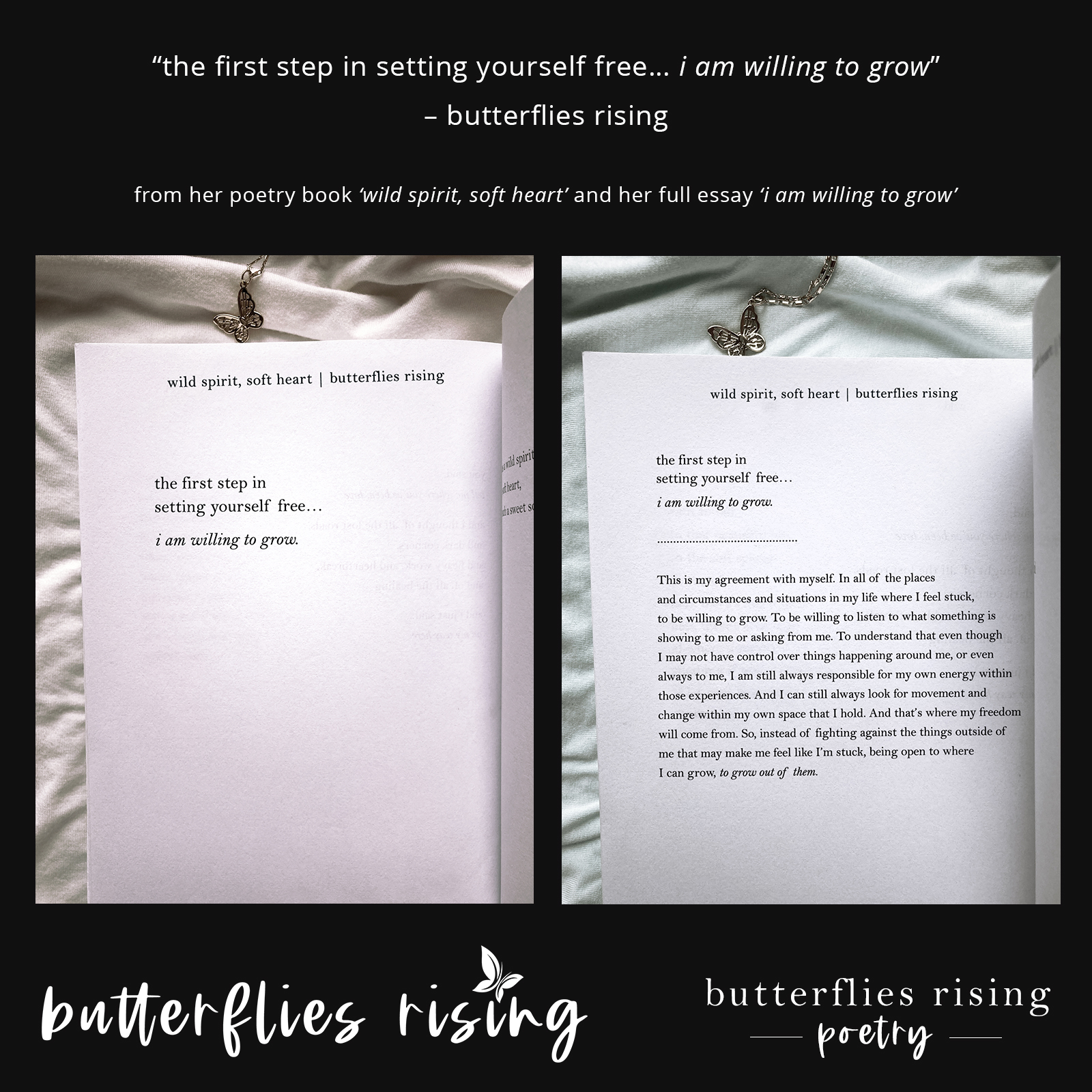the first step in setting yourself free... i am willing to grow