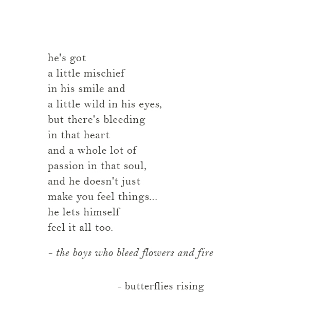 the boys who bleed flowers and fire