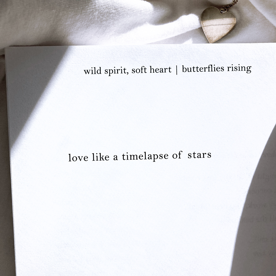 love like a timelapse of stars