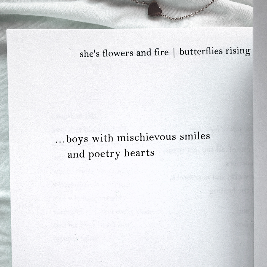 boys with mischievous smiles and poetry hearts