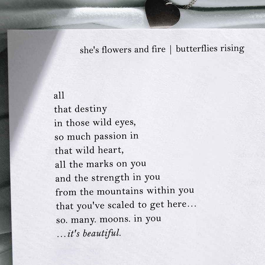 all that destiny in those wild eyes, so much passion in that wild heart