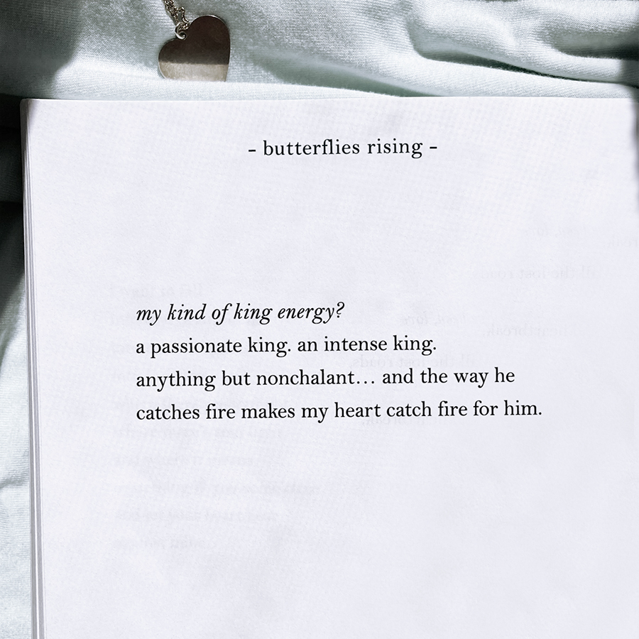 a passionate king. an intense king. anything but nonchalant