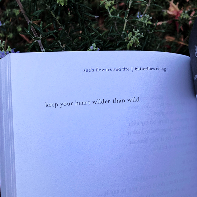 keep your heart wilder than wild - butterflies rising