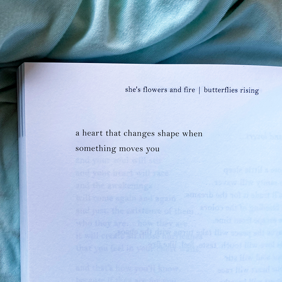 ...a heart that changes shape when something moves you
