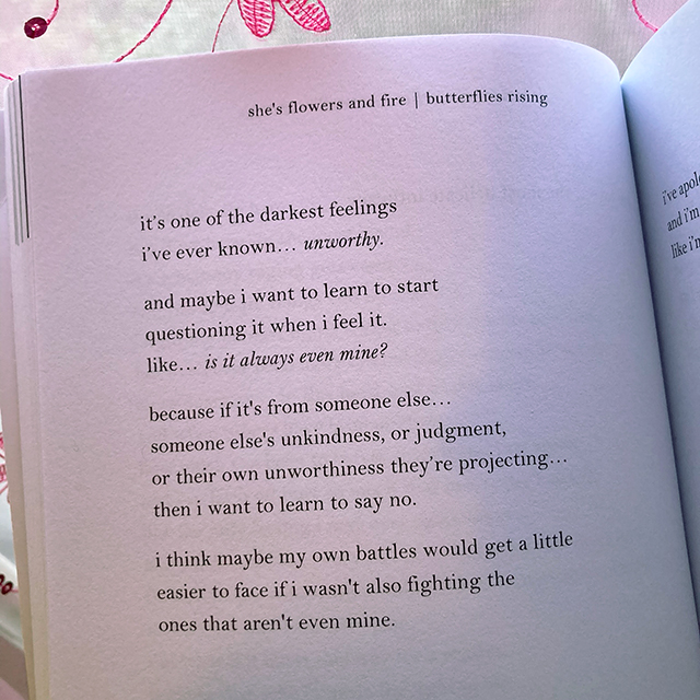 it’s one of the darkest feelings i’ve ever known... unworthy.  and maybe i want to learn to start questioning it