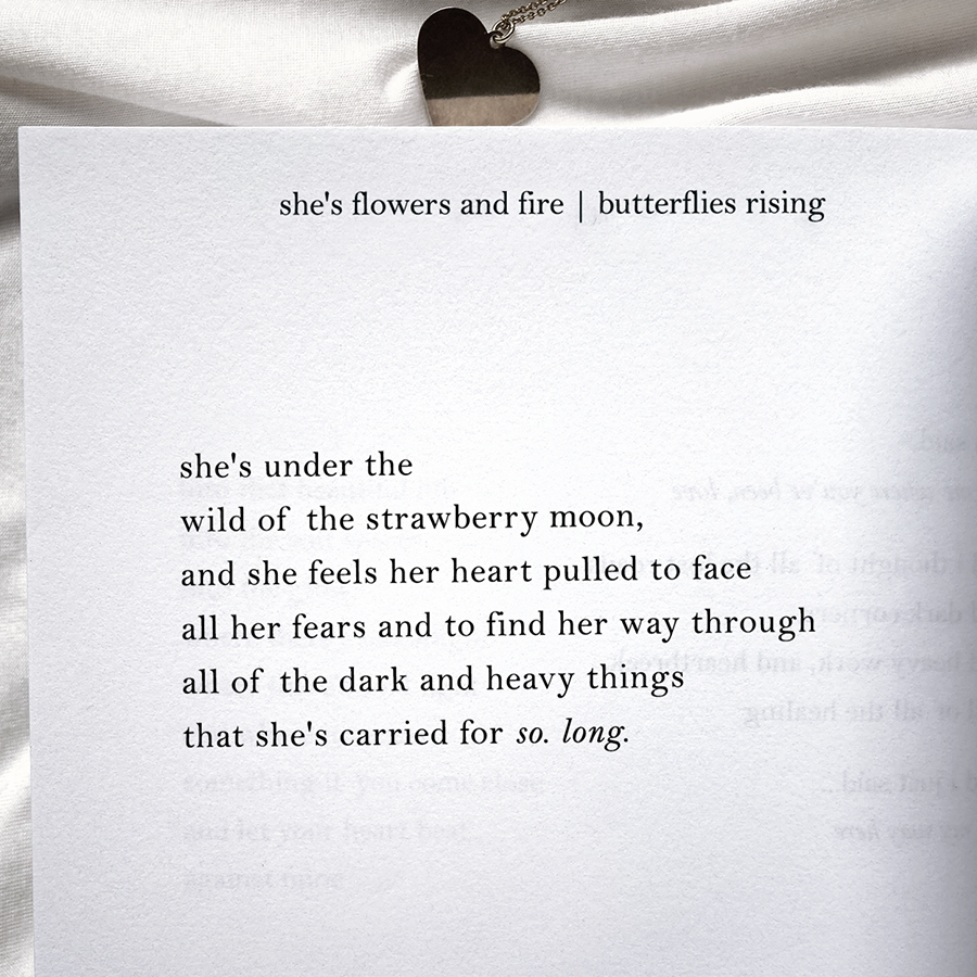 she's under the wild of the strawberry moon