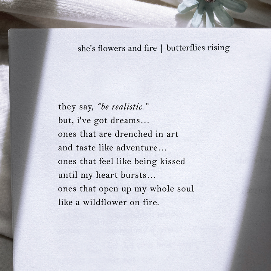 they say, be realistic. but, i've got dreams… ones that are drenched in art