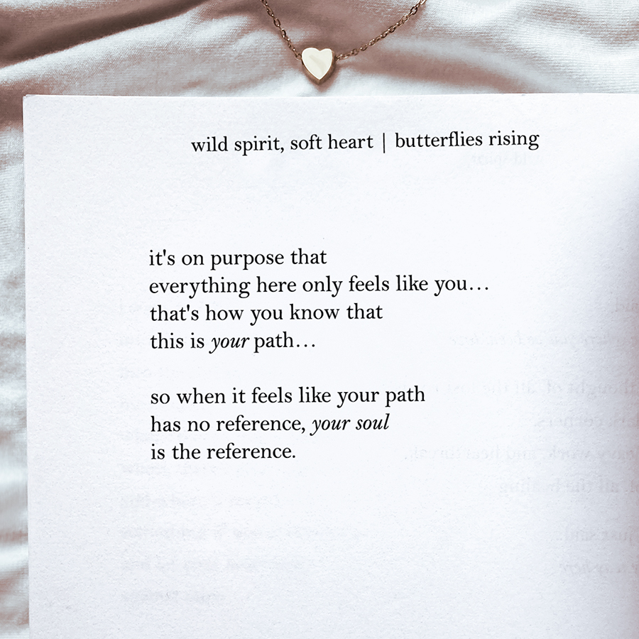 and you're in this place where there are no footprints in front of you