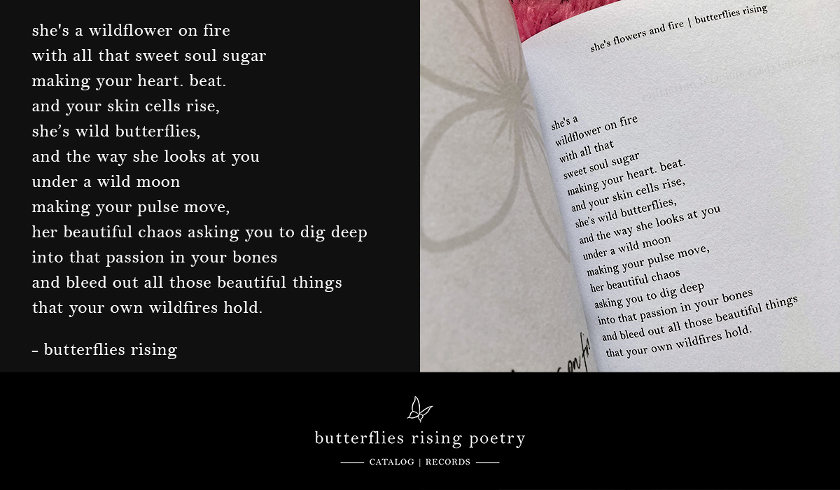 she's beautiful chaos and wild butterflies poem series - butterflies rising