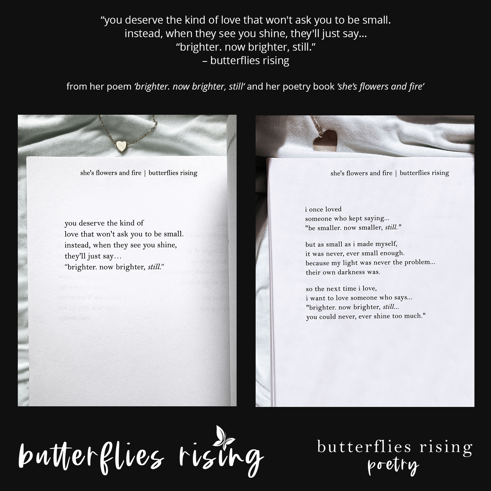 you deserve the kind of love that won't ask you to be small