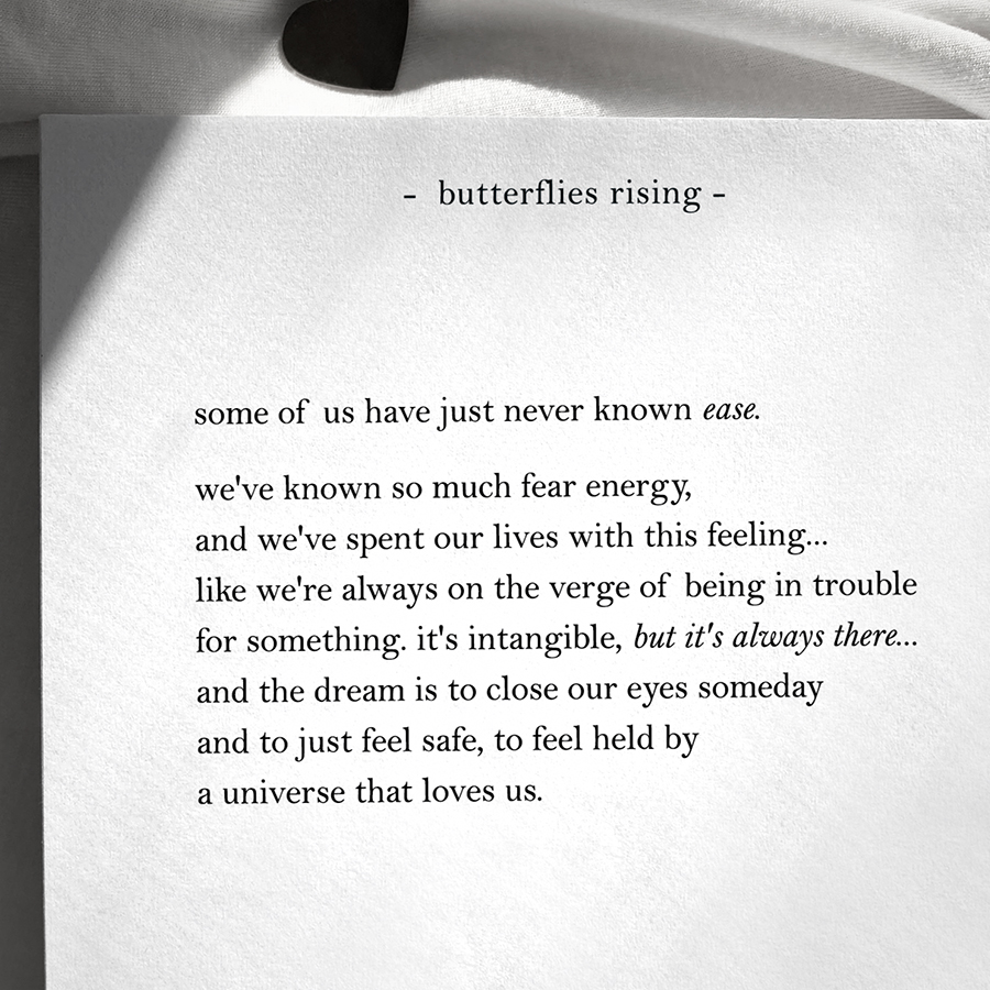 this feeling... like we're always on the verge of being in trouble for something. it's intangible, but it's always there