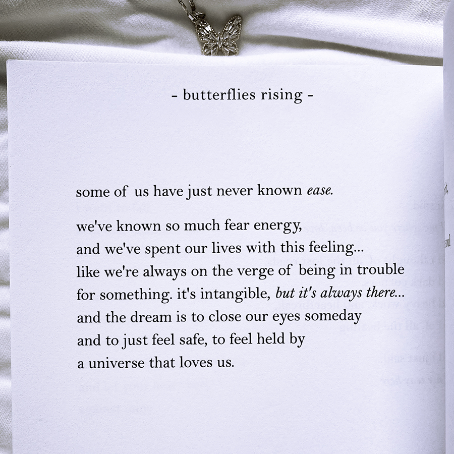 some of us have just never known ease. we've known so much fear energy, and we've spent our lives with this feeling