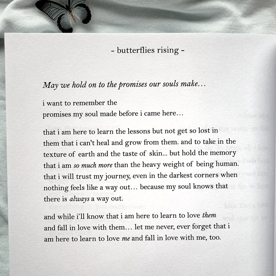 may we hold on to the promises our souls make… i want to remember the promises my soul made before i came here