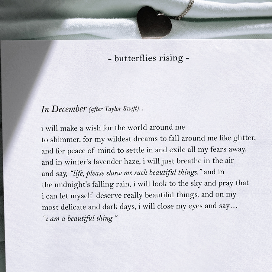 In December… i will make a wish for the world around me to shimmer