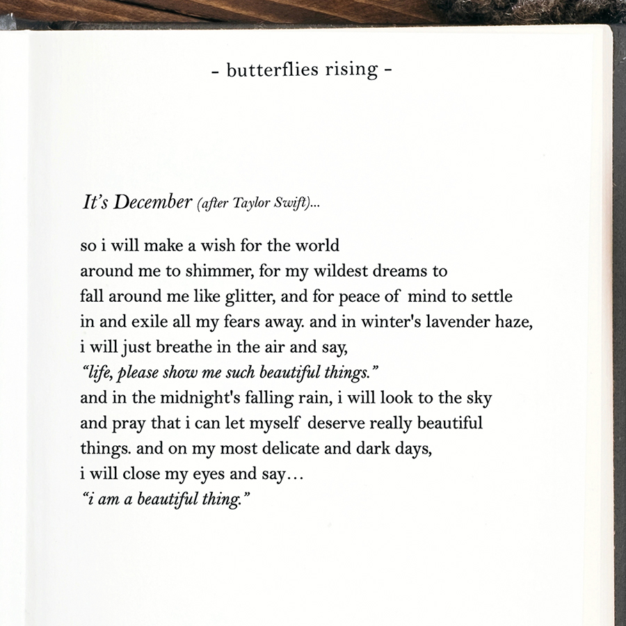 It's December… so i will make a wish for the world around me to shimmer