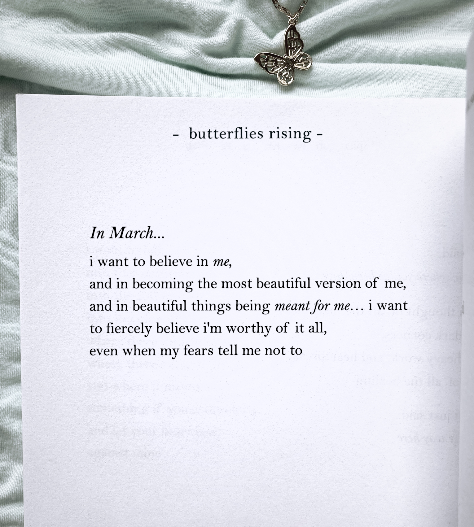 i want to believe in me, and in becoming the most beautiful version of me